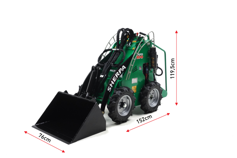 SHERPA 100ECO electric mini skid steer loader SHERPA miniloaders