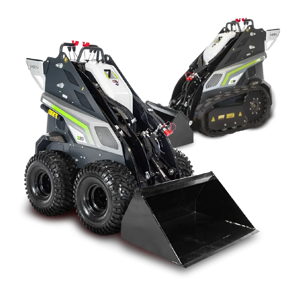 Z20 op banden en tracks - rupsen